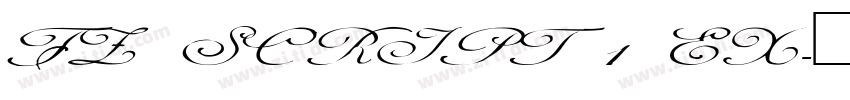 FZ SCRIPT 1 EX字体转换